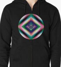 Rainbow Jewelry Zipped Hoodie