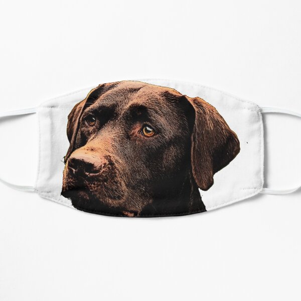 Chocolate Lab Flat Mask