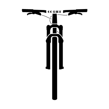 Artwork thumbnail, Go Ride Your Mountain Bike Black by RabeDesigns