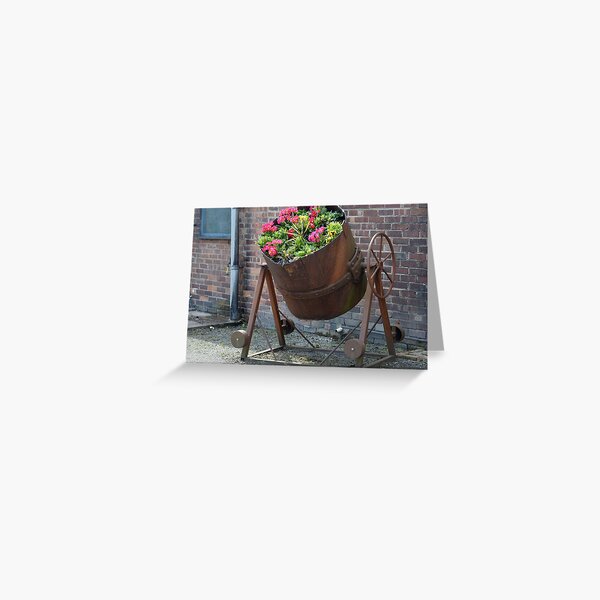 Item preview, Ladle for molten metal converted into a home for Flowers. designed and sold by albutross.