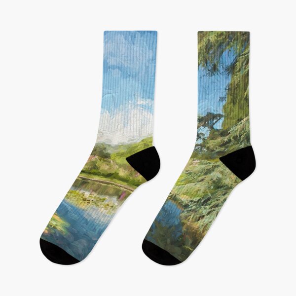 Item preview, Bodnant garden in impressionist style designed and sold by Photopat.