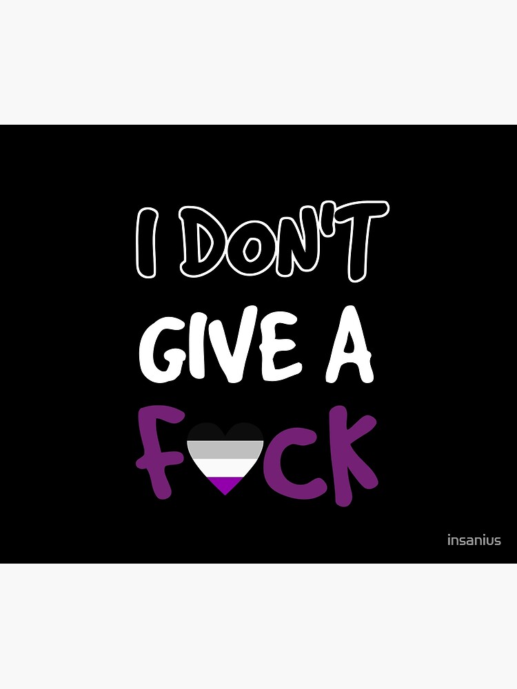 Disover Asexual I don't give a f#ck Asexuality Pride Asexual Flag Asexual Meme Tapestry