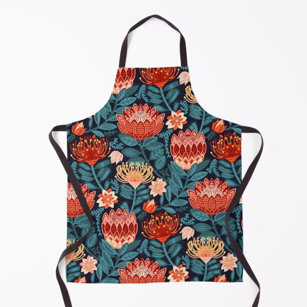Item preview, Protea Chintz - Navy designed and sold by TigaTiga.