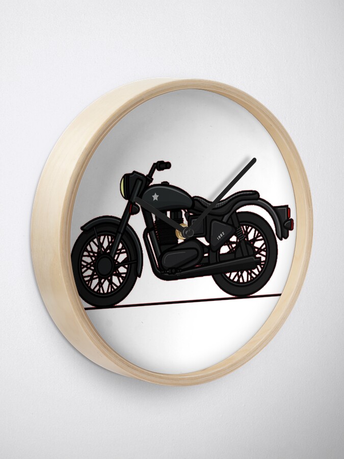 "Royal Enfield " Clock for Sale by Surya001 Redbubble