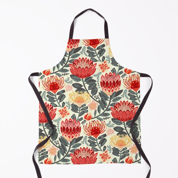 Item preview, Protea Chintz - Grey & Red designed and sold by TigaTiga.