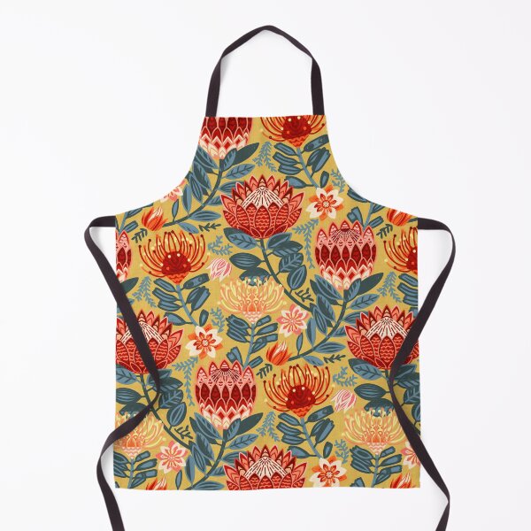 Item preview, Protea Chintz - Mustard designed and sold by TigaTiga.