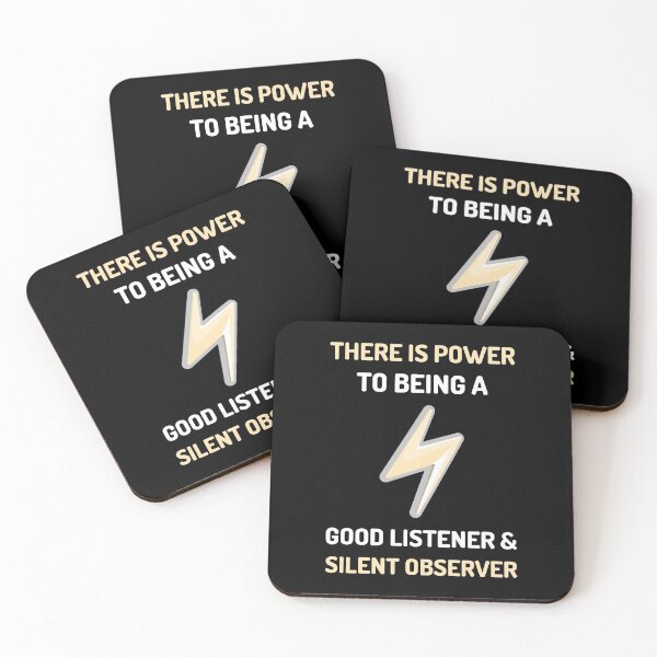 Item preview, There Is Power To Being a Good Listener & Silent Observer designed and sold by greenchimp.