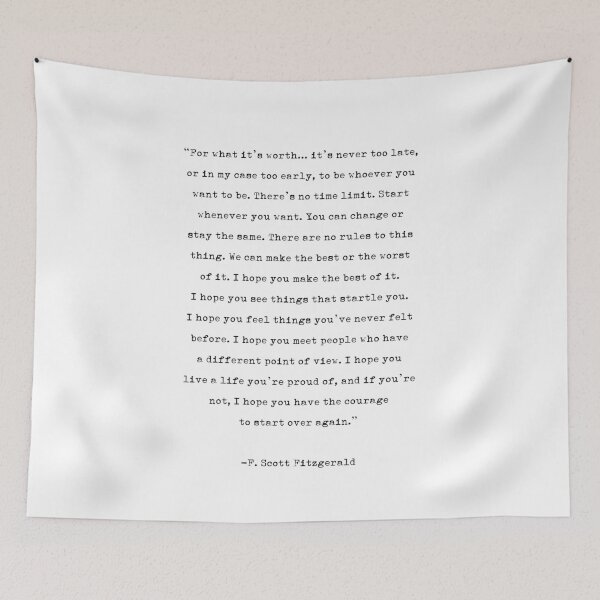 Item preview, F. Scott Fitzgerald | Typewriter Style Quote designed and sold by *Jordan Lee*.