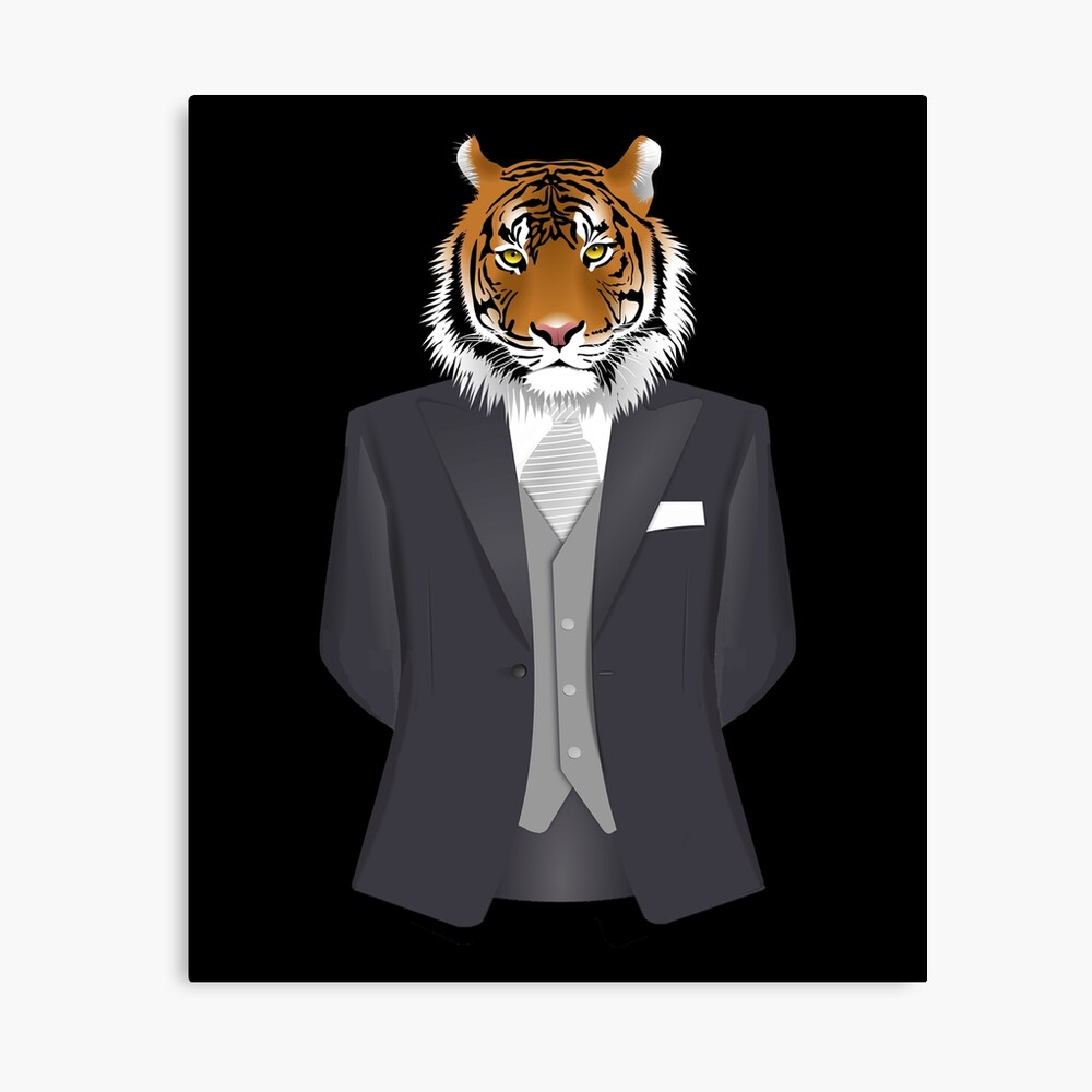 Corbata negra con tigre, Zazzle.com