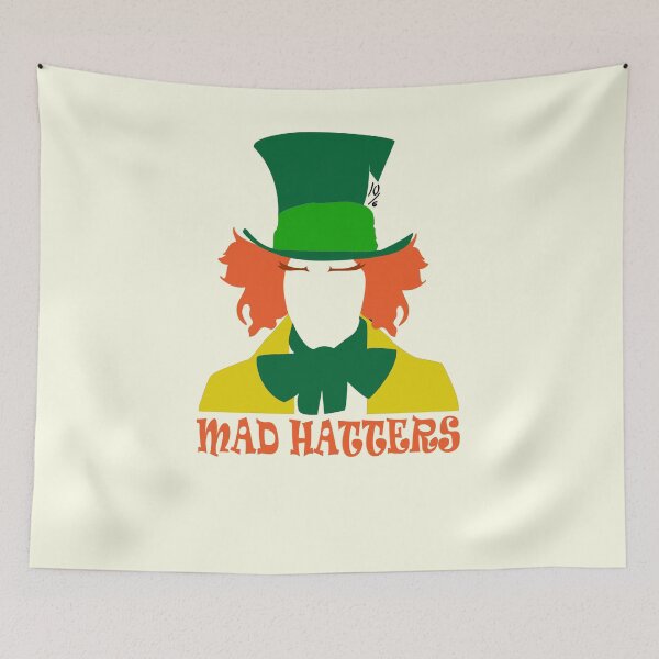 Item preview, Alice Cat Mad Hatter Gone Bonkers Unbirthday Tea Party Fans Vintage Literary Gifts designed and sold by TopTeeShop.