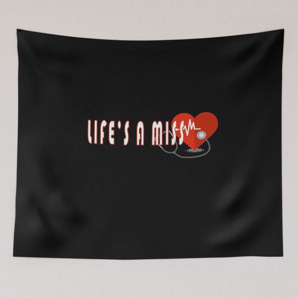 Item preview, life's a miss with heart designed and sold by diab diab.
