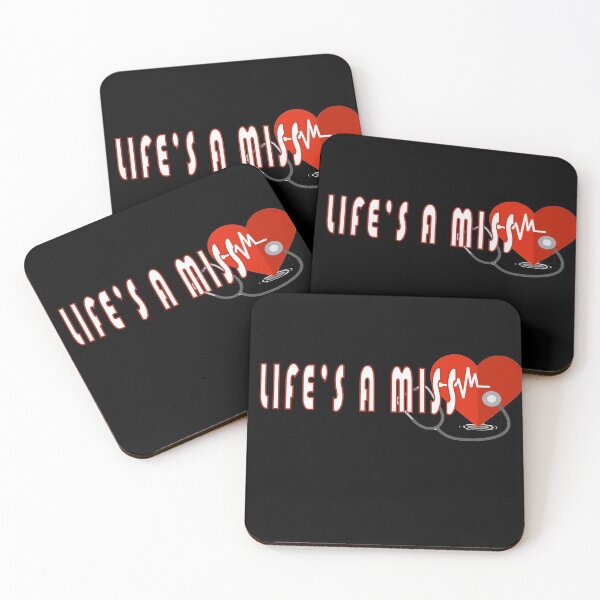 Item preview, life's a miss with heart designed and sold by diab diab.