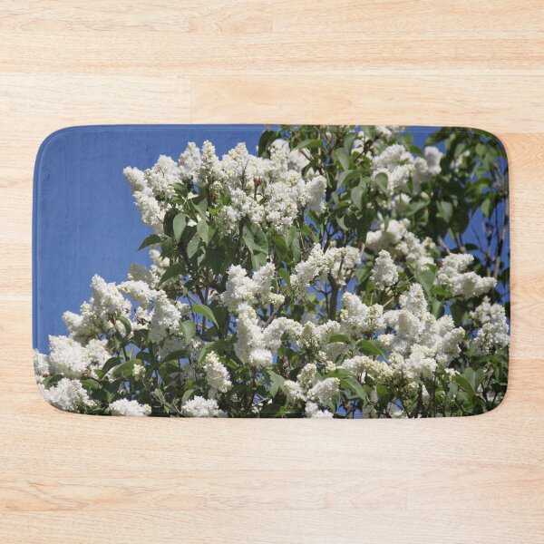 Item preview, Common lilac white flower blossom and blue sky	 designed and sold by EstelleRossetti.