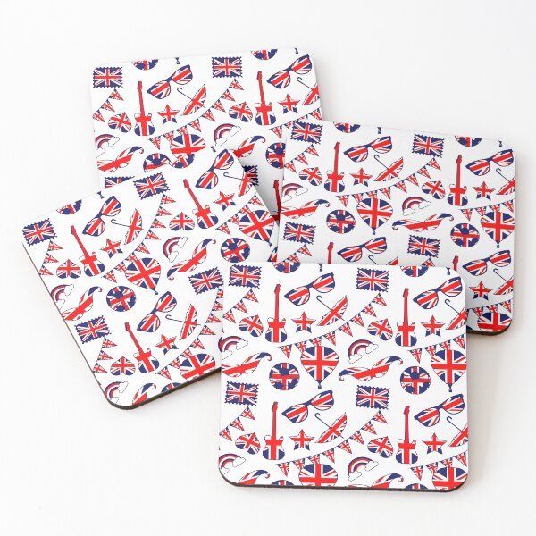 Item preview, Addicted to London Union Jack Icons Pattern designed and sold by HotHibiscus.