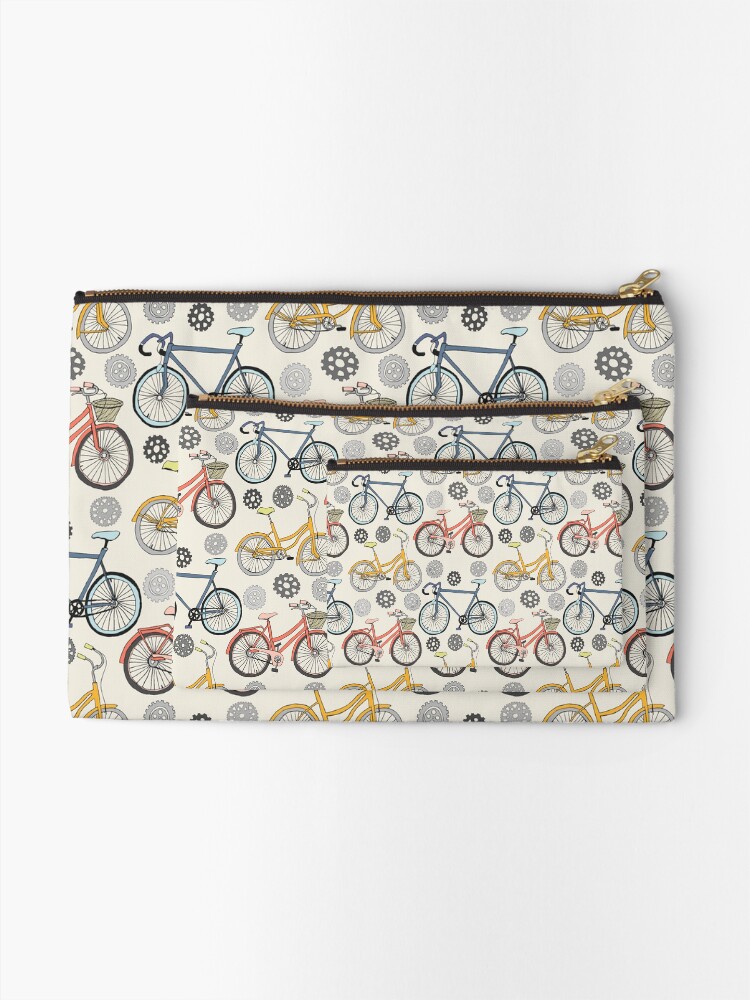 Alternate view of Just Keep Pedalling Zipper Pouch