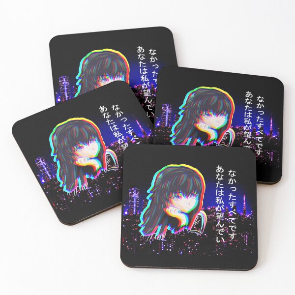 Item preview, Tokyo Night Vaporwave Anime Sad Girl Regret designed and sold by Neon Purple Noodle Bar.