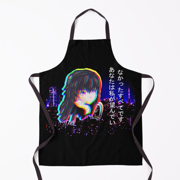 Item preview, Tokyo Night Vaporwave Anime Sad Girl Regret designed and sold by Neon Purple Noodle Bar.