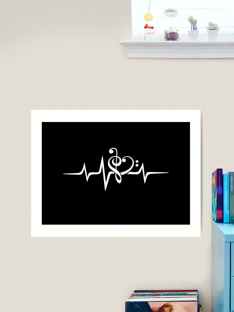 Treble Clef Heart, Heartbeat Music, Bass Clef, Musician Pulse