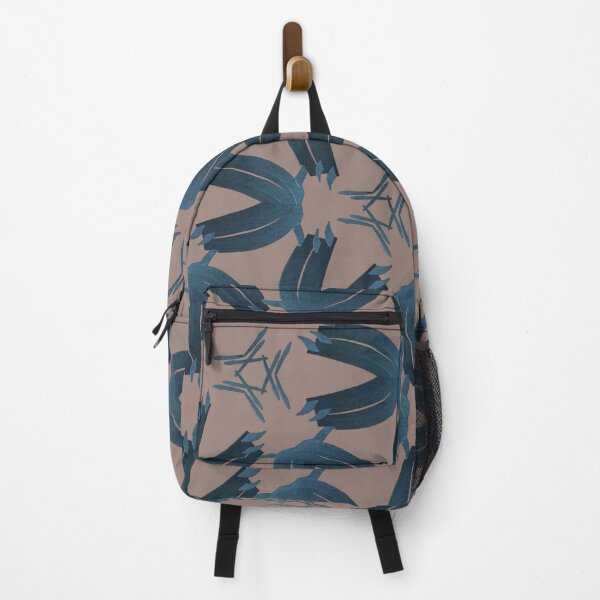 Item preview, Blue and black abstract pattern on cool oatmeal designed and sold by PetaJaneHome.