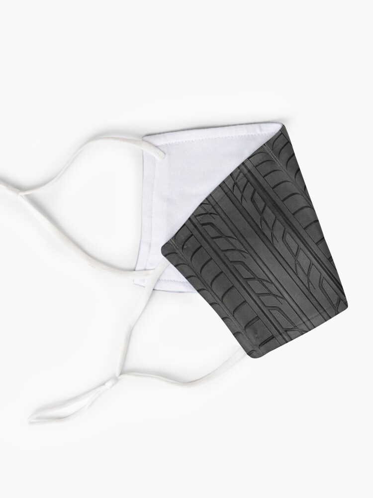 Masque ''Section des pneus de voiture de course' : autre vue