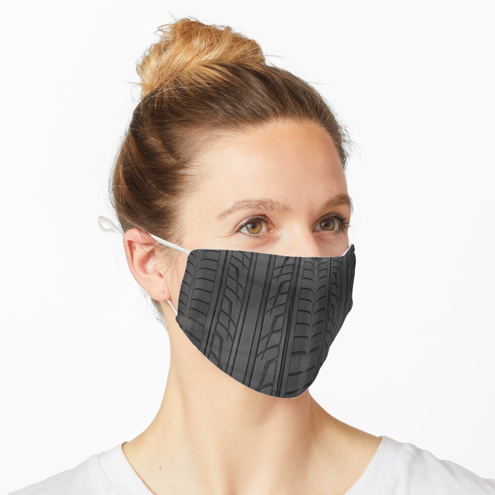 Masque « Section des pneus de voiture de course»