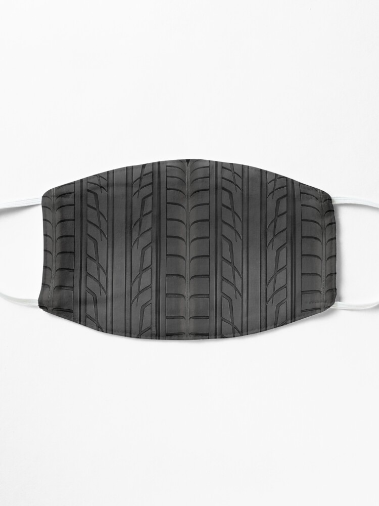 Masque ''Section des pneus de voiture de course' : autre vue