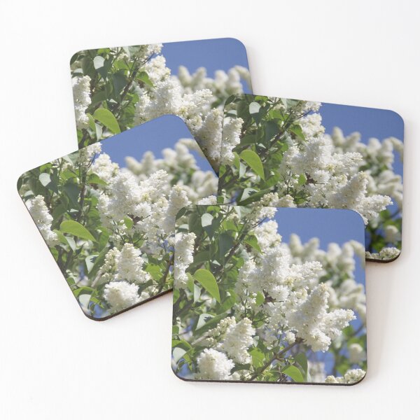 Item preview, Common lilac white flower blossom and blue sky designed and sold by EstelleRossetti.