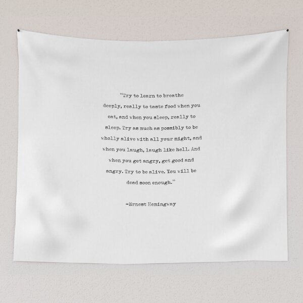 Item preview, Ernest Hemingway | Typewriter Style Quote designed and sold by *Jordan Lee*.