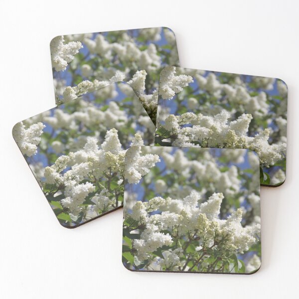 Item preview, Common lilac white flower blossom and blue sky designed and sold by EstelleRossetti.