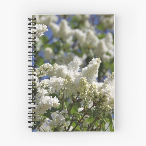 Item preview, Common lilac white flower blossom and blue sky designed and sold by EstelleRossetti.