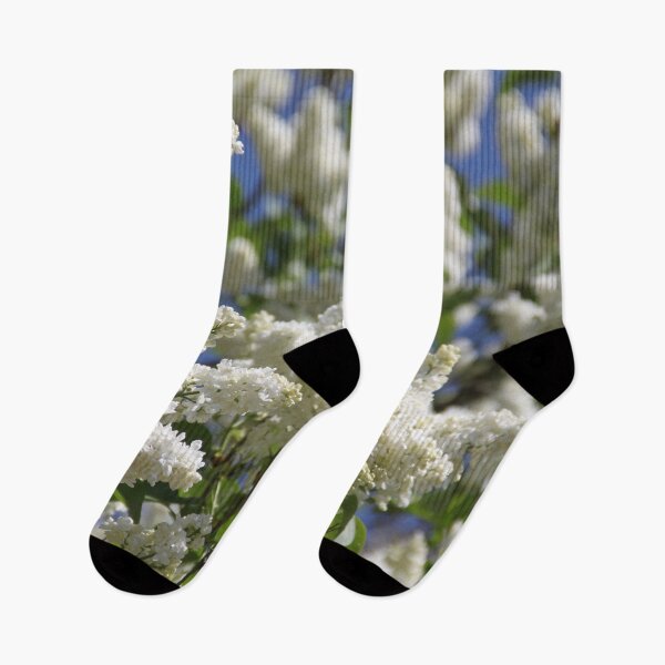 Item preview, Common lilac white flower blossom and blue sky designed and sold by EstelleRossetti.