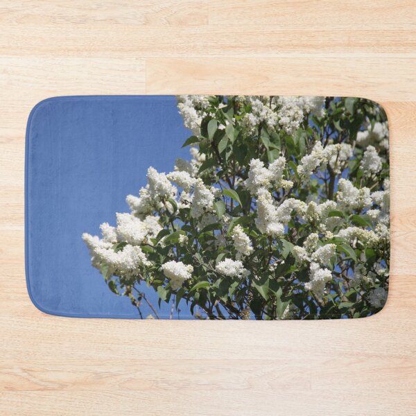 Item preview, Common lilac white flower blossom and blue sky	 designed and sold by EstelleRossetti.