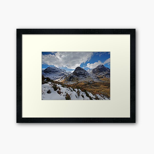 Three Sisters of Glencoe Framed Art Print