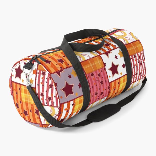 Item preview, Patchwork seamless bright retro checkered stars elements pattern background designed and sold by fuzzyfox.