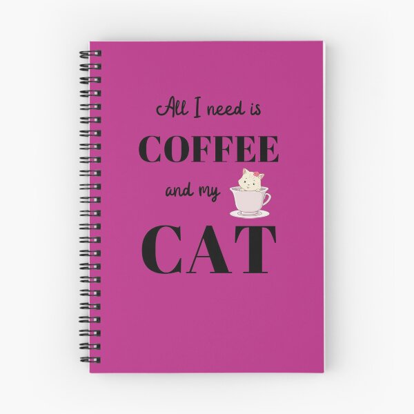 Item preview, Adorable Todo lo que necesito es café y la tipografía de mi gato designed and sold by TopplundDesigns.