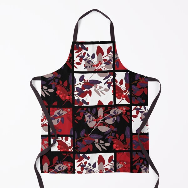 Item preview, Patchwork retro autumn rowanberry pattern texture designed and sold by fuzzyfox.