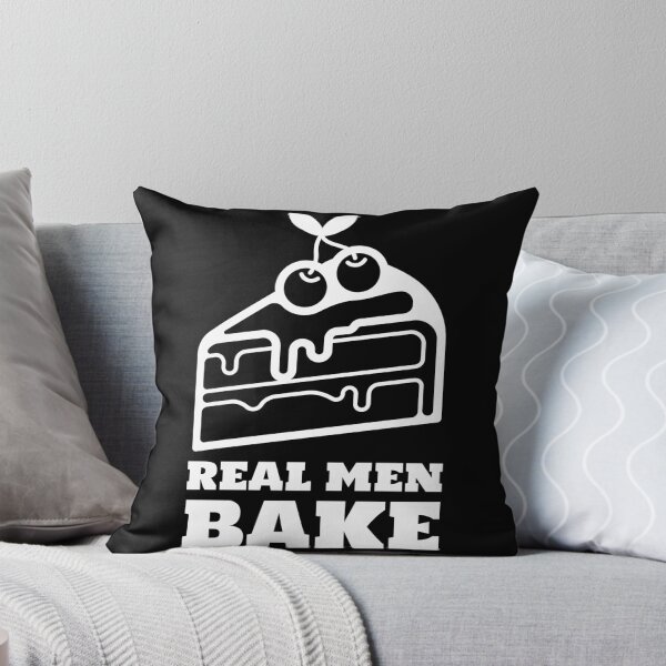 Item preview, Real Men Bake Cherry Cake White designed and sold by javes93.