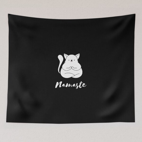 Item preview, Yoga Cat Namaste Yogi Animal Gift designed and sold by SuperFreshArt.