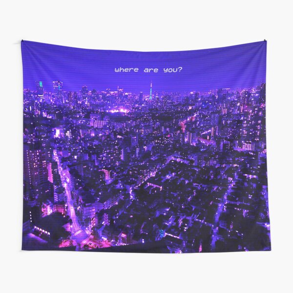 Artikel-Vorschau von Wo bist du? Lost in Translation Vaporwave Ästhetik, designt und verkauft von Neon Purple Noodle Bar.