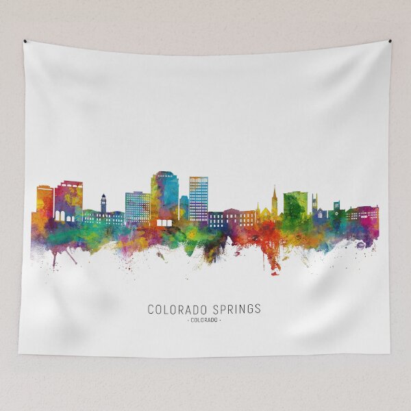 Item preview, Colorado Springs Colorado Skyline designed and sold by ArtPrints.