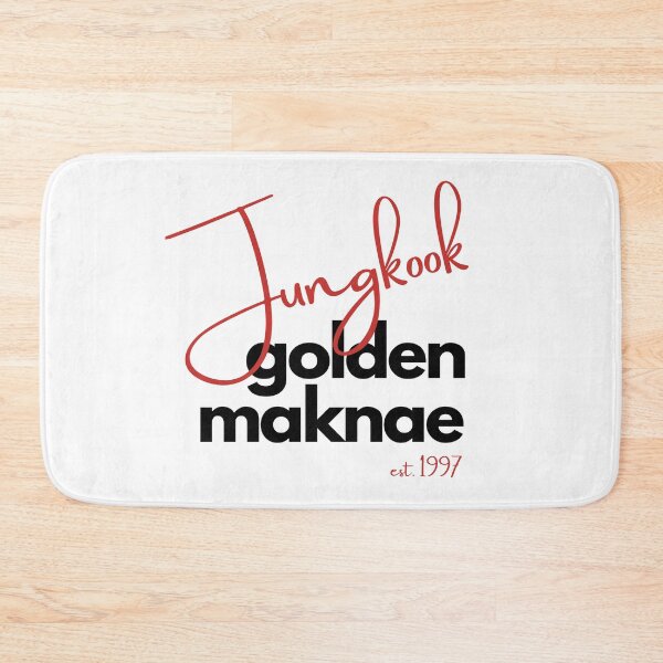Item preview, BTS Jungkook Golden Maknae Bias Design Black/Red designed and sold by haikustore.