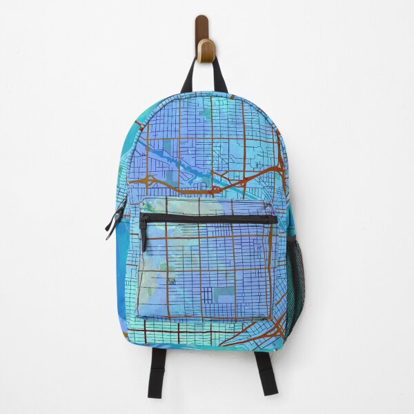 Item preview, Miami Florida Street Map Blue Lagoon designed and sold by IvonDesign.