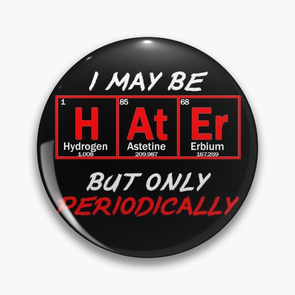 Item preview, I may be HATER but only periodically red colored angry design designed and sold by patriotazx.