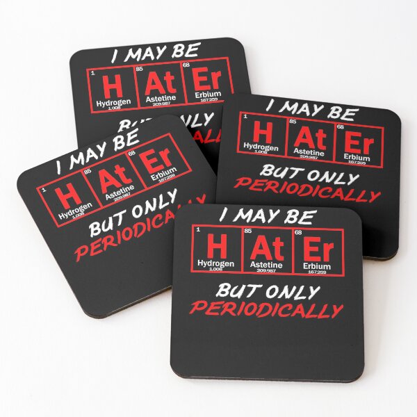 Item preview, I may be HATER but only periodically red colored angry design designed and sold by patriotazx.
