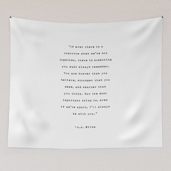 Item preview, A.A. Milne | Typewriter Style Quote designed and sold by *Jordan Lee*.