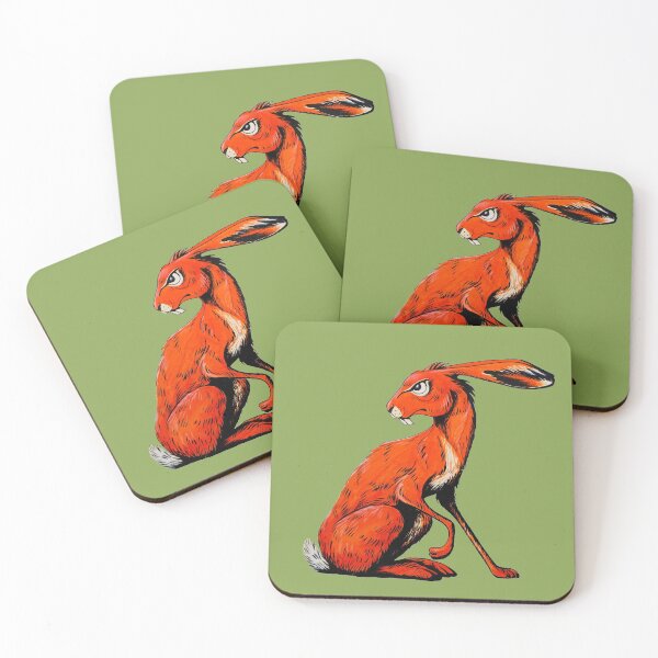Item preview, Wild hare orange designed and sold by nadine-colin.
