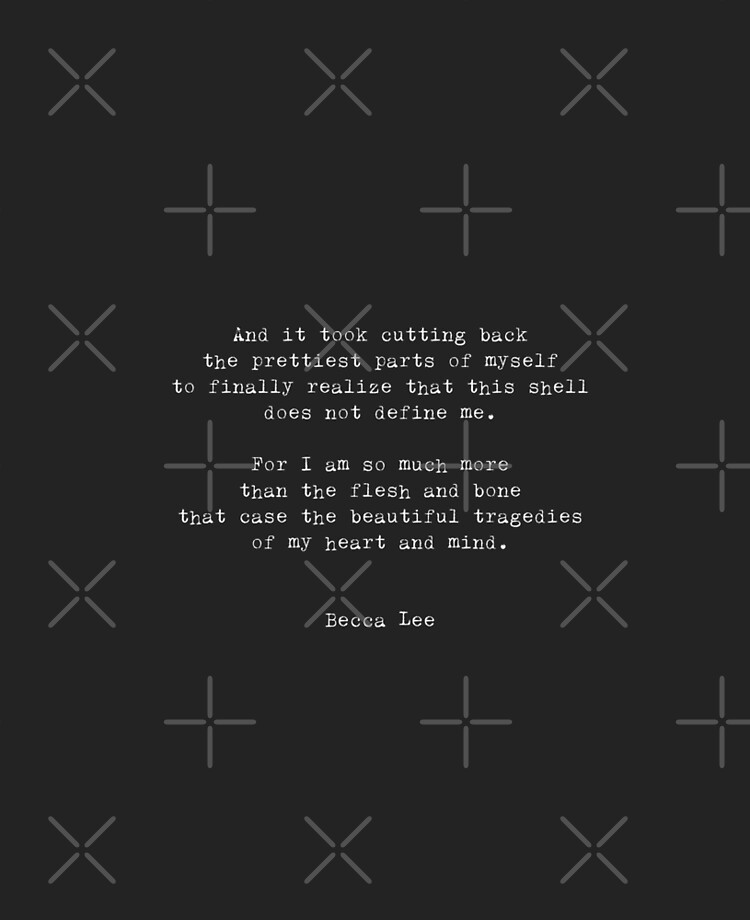Becca Lee | Typewriter Style Quote