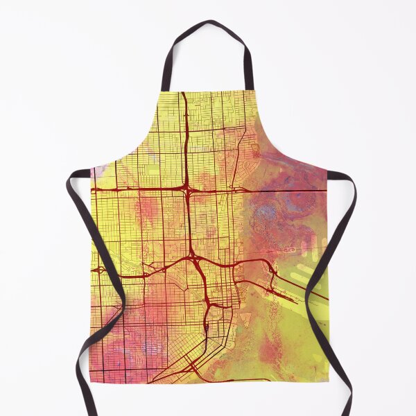 Item preview, Miami Florida Street Map Magma Explosion designed and sold by IvonDesign.