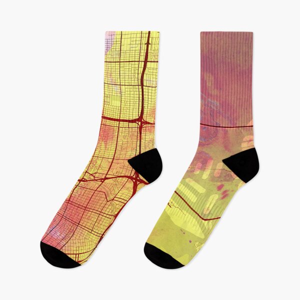 Item preview,  Miami Florida Street Map Magma Explosion designed and sold by IvonDesign.