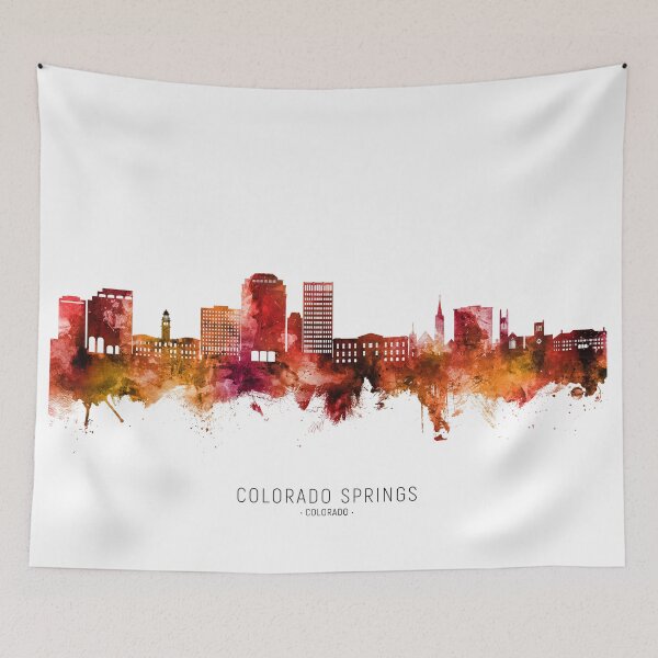 Item preview, Colorado Springs Colorado Skyline designed and sold by ArtPrints.